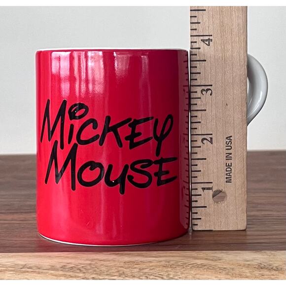 Mickey Mouse Ceramic Mug with a Half Mickey Icon Handle from the year 2000. - Picture 3 of 7